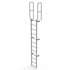TRI-ARC - Rolling & Wall Mounted Ladders & Platforms Type: Fixed Ladder Style: Safety Cage - Exact Tooling