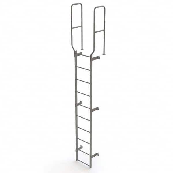TRI-ARC - Rolling & Wall Mounted Ladders & Platforms Type: Fixed Ladder Style: Safety Cage - Exact Tooling