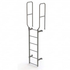 TRI-ARC - Rolling & Wall Mounted Ladders & Platforms Type: Fixed Ladder Style: Safety Cage - Exact Tooling