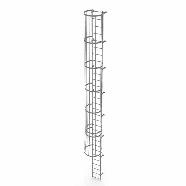 TRI-ARC - Rolling & Wall Mounted Ladders & Platforms Type: Fixed Ladder Style: Safety Cage - Exact Tooling