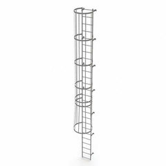 TRI-ARC - Rolling & Wall Mounted Ladders & Platforms Type: Fixed Ladder Style: Safety Cage - Exact Tooling