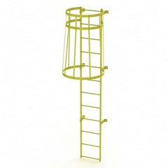 TRI-ARC - Rolling & Wall Mounted Ladders & Platforms Type: Fixed Ladder Style: Safety Cage - Exact Tooling