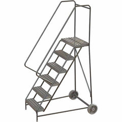 TRI-ARC - Rolling & Wall Mounted Ladders & Platforms Type: Rolling Warehouse Ladder Style: Rolling Safety Ladder - Exact Tooling