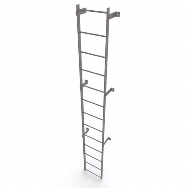 TRI-ARC - Rolling & Wall Mounted Ladders & Platforms Type: Fixed Ladder Style: Safety Cage - Exact Tooling