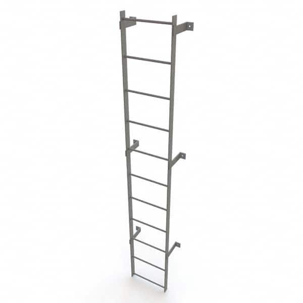 TRI-ARC - Rolling & Wall Mounted Ladders & Platforms Type: Fixed Ladder Style: Safety Cage - Exact Tooling