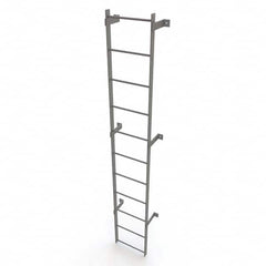TRI-ARC - Rolling & Wall Mounted Ladders & Platforms Type: Fixed Ladder Style: Safety Cage - Exact Tooling