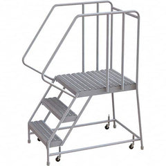 TRI-ARC - Rolling & Wall Mounted Ladders & Platforms Type: Rolling Warehouse Ladder Style: Rolling Safety Ladder - Exact Tooling