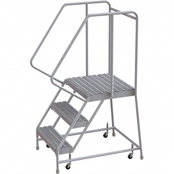 TRI-ARC - Rolling & Wall Mounted Ladders & Platforms Type: Rolling Warehouse Ladder Style: Rolling Safety Ladder - Exact Tooling