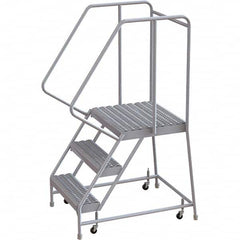 TRI-ARC - Rolling & Wall Mounted Ladders & Platforms Type: Rolling Warehouse Ladder Style: Rolling Safety Ladder - Exact Tooling