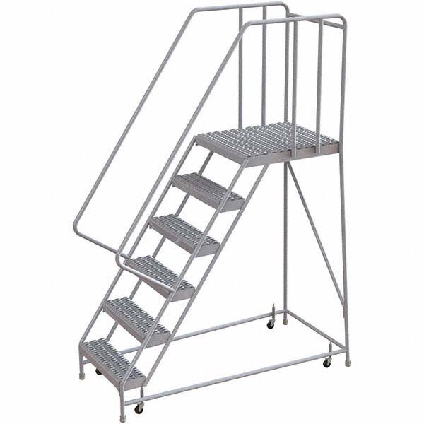 TRI-ARC - Rolling & Wall Mounted Ladders & Platforms Type: Rolling Warehouse Ladder Style: Rolling Safety Ladder - Exact Tooling