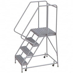 TRI-ARC - Rolling & Wall Mounted Ladders & Platforms Type: Rolling Warehouse Ladder Style: Rolling Safety Ladder - Exact Tooling