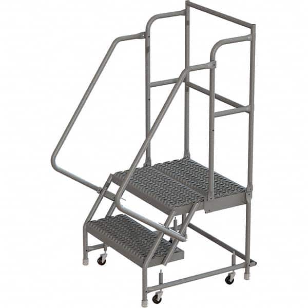 TRI-ARC - Rolling & Wall Mounted Ladders & Platforms Type: Rolling Warehouse Ladder Style: Rolling Platform Ladder - Exact Tooling