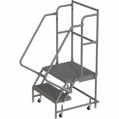 TRI-ARC - Rolling & Wall Mounted Ladders & Platforms Type: Rolling Warehouse Ladder Style: Rolling Platform Ladder - Exact Tooling