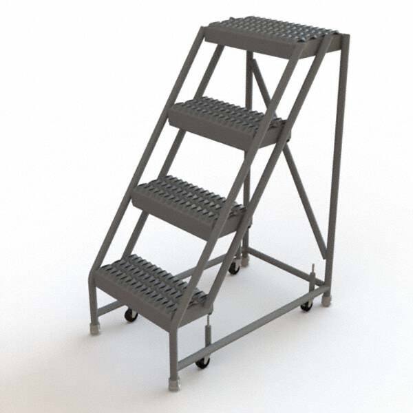TRI-ARC - Rolling & Wall Mounted Ladders & Platforms Type: Rolling Warehouse Ladder Style: Rolling Platform Ladder - Exact Tooling