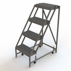 TRI-ARC - Rolling & Wall Mounted Ladders & Platforms Type: Rolling Warehouse Ladder Style: Rolling Platform Ladder - Exact Tooling