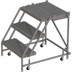 TRI-ARC - Rolling & Wall Mounted Ladders & Platforms Type: Rolling Warehouse Ladder Style: Rolling Platform Ladder - Exact Tooling