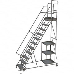 TRI-ARC - Rolling & Wall Mounted Ladders & Platforms Type: Stock-Picking Ladder Style: Rolling Safety Stock Picking Ladder - Exact Tooling