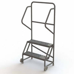 TRI-ARC - Rolling & Wall Mounted Ladders & Platforms Type: TiltNRoll Rolling Ladder Style: Tilt & Roll Safety Ladder - Exact Tooling