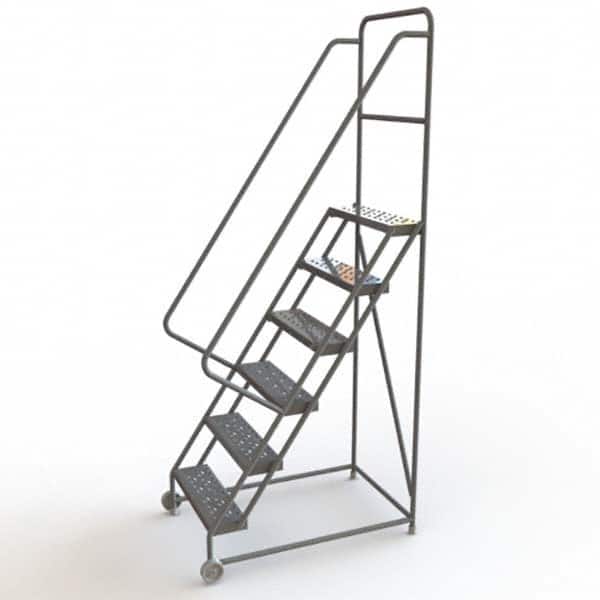 TRI-ARC - Rolling & Wall Mounted Ladders & Platforms Type: TiltNRoll Rolling Ladder Style: Tilt & Roll Safety Ladder - Exact Tooling