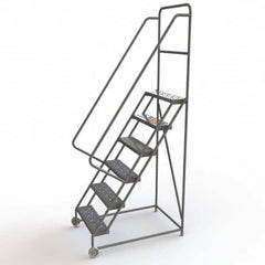 TRI-ARC - Rolling & Wall Mounted Ladders & Platforms Type: TiltNRoll Rolling Ladder Style: Tilt & Roll Safety Ladder - Exact Tooling