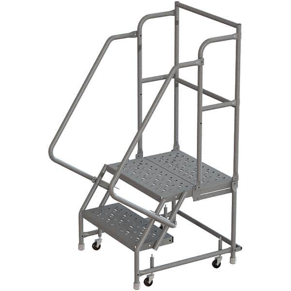 TRI-ARC - Rolling & Wall Mounted Ladders & Platforms Type: Rolling Warehouse Ladder Style: Rolling Platform Ladder - Exact Tooling