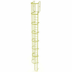 TRI-ARC - Rolling & Wall Mounted Ladders & Platforms Type: Fixed Ladder Style: Safety Cage - Exact Tooling