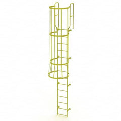 TRI-ARC - Rolling & Wall Mounted Ladders & Platforms Type: Fixed Ladder Style: Safety Cage - Exact Tooling