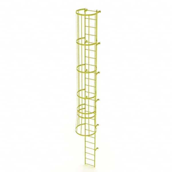 TRI-ARC - Rolling & Wall Mounted Ladders & Platforms Type: Fixed Ladder Style: Safety Cage - Exact Tooling