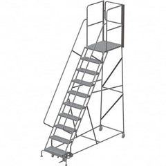 TRI-ARC - Rolling & Wall Mounted Ladders & Platforms Type: Rolling Warehouse Ladder Style: Rolling Platform Ladder - Exact Tooling