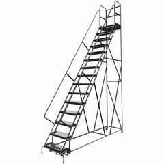 TRI-ARC - Rolling & Wall Mounted Ladders & Platforms Type: Rolling Warehouse Ladder Style: Rolling Platform Ladder - Exact Tooling