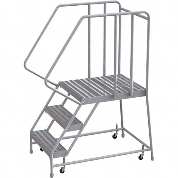 TRI-ARC - Rolling & Wall Mounted Ladders & Platforms Type: Rolling Warehouse Ladder Style: Rolling Safety Ladder - Exact Tooling