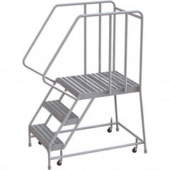 TRI-ARC - Rolling & Wall Mounted Ladders & Platforms Type: Rolling Warehouse Ladder Style: Rolling Safety Ladder - Exact Tooling