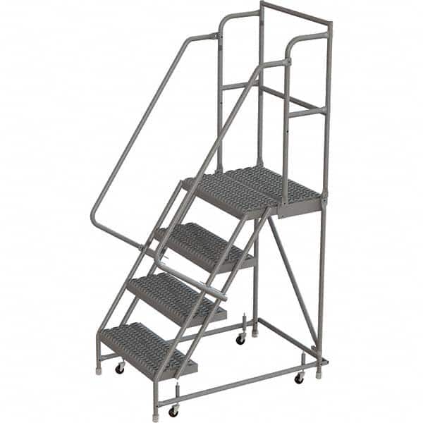 TRI-ARC - Rolling & Wall Mounted Ladders & Platforms Type: Rolling Warehouse Ladder Style: Rolling Platform Ladder - Exact Tooling