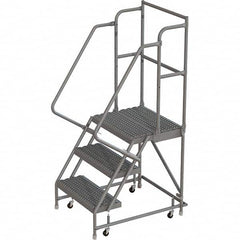 TRI-ARC - Rolling & Wall Mounted Ladders & Platforms Type: Rolling Warehouse Ladder Style: Rolling Platform Ladder - Exact Tooling