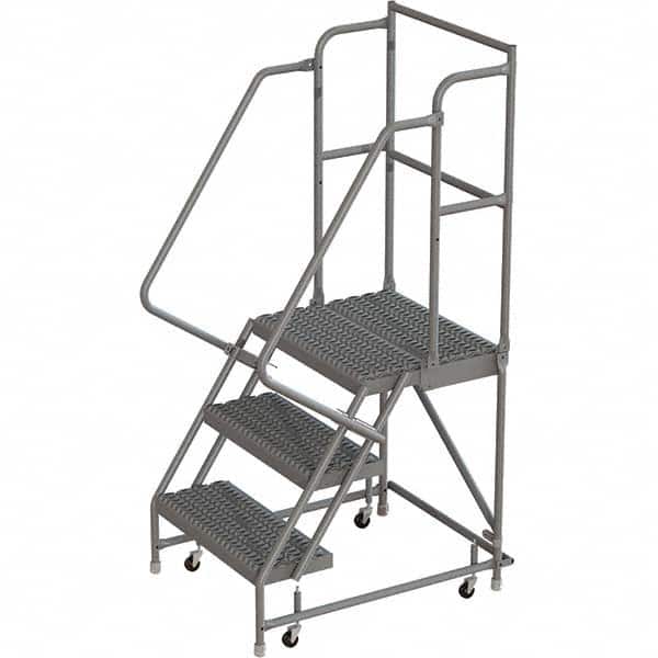 TRI-ARC - Rolling & Wall Mounted Ladders & Platforms Type: Rolling Warehouse Ladder Style: Rolling Platform Ladder - Exact Tooling