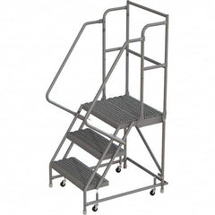 TRI-ARC - Rolling & Wall Mounted Ladders & Platforms Type: Rolling Warehouse Ladder Style: Rolling Platform Ladder - Exact Tooling