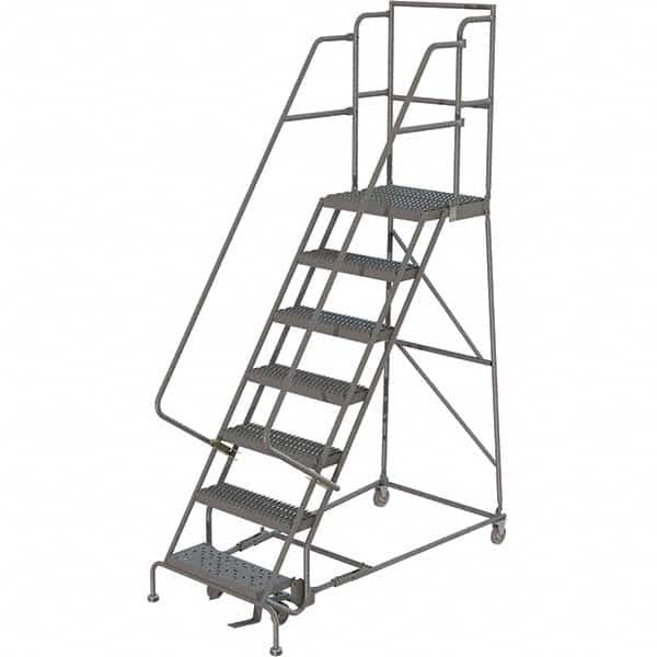 TRI-ARC - Rolling & Wall Mounted Ladders & Platforms Type: Rolling Warehouse Ladder Style: Rolling Platform Ladder - Exact Tooling