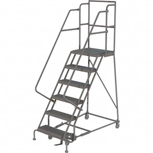 TRI-ARC - Rolling & Wall Mounted Ladders & Platforms Type: Rolling Warehouse Ladder Style: Rolling Platform Ladder - Exact Tooling