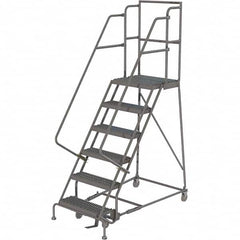 TRI-ARC - Rolling & Wall Mounted Ladders & Platforms Type: Rolling Warehouse Ladder Style: Rolling Platform Ladder - Exact Tooling