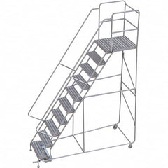 TRI-ARC - Rolling & Wall Mounted Ladders & Platforms Type: Rolling Warehouse Ladder Style: Rolling Safety Ladder - Exact Tooling