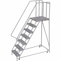 TRI-ARC - Rolling & Wall Mounted Ladders & Platforms Type: Rolling Warehouse Ladder Style: Rolling Safety Ladder - Exact Tooling