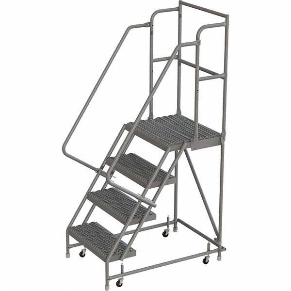 TRI-ARC - Rolling & Wall Mounted Ladders & Platforms Type: Rolling Warehouse Ladder Style: Rolling Platform Ladder - Exact Tooling