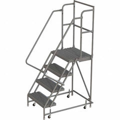 TRI-ARC - Rolling & Wall Mounted Ladders & Platforms Type: Rolling Warehouse Ladder Style: Rolling Platform Ladder - Exact Tooling