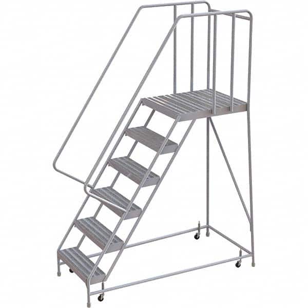 TRI-ARC - Rolling & Wall Mounted Ladders & Platforms Type: Rolling Warehouse Ladder Style: Rolling Safety Ladder - Exact Tooling