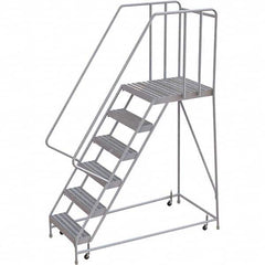 TRI-ARC - Rolling & Wall Mounted Ladders & Platforms Type: Rolling Warehouse Ladder Style: Rolling Safety Ladder - Exact Tooling