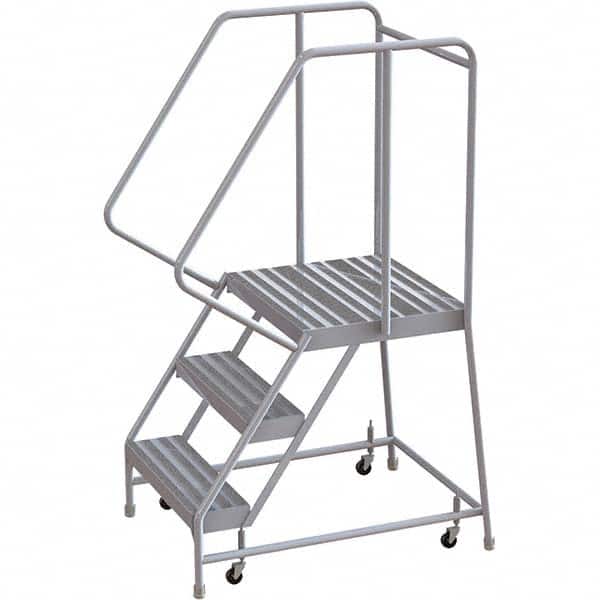 TRI-ARC - Rolling & Wall Mounted Ladders & Platforms Type: Rolling Warehouse Ladder Style: Rolling Safety Ladder - Exact Tooling