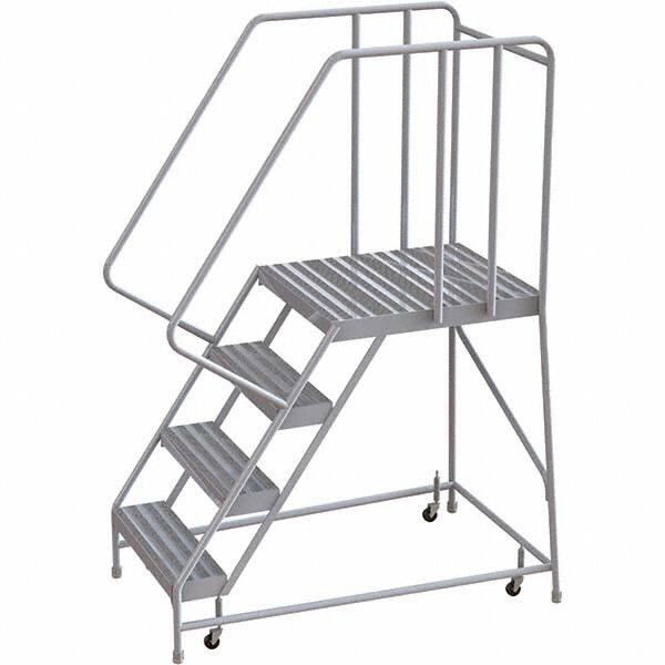 TRI-ARC - Rolling & Wall Mounted Ladders & Platforms Type: Rolling Warehouse Ladder Style: Rolling Safety Ladder - Exact Tooling