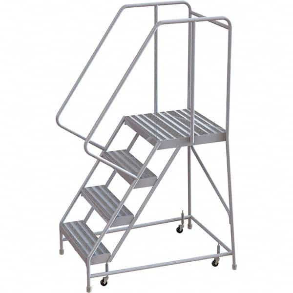 TRI-ARC - Rolling & Wall Mounted Ladders & Platforms Type: Rolling Warehouse Ladder Style: Rolling Safety Ladder - Exact Tooling