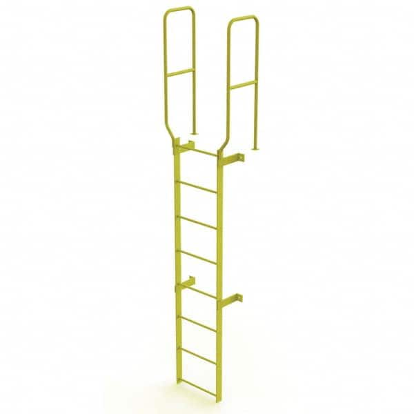 TRI-ARC - Rolling & Wall Mounted Ladders & Platforms Type: Fixed Ladder Style: Safety Cage - Exact Tooling