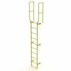 TRI-ARC - Rolling & Wall Mounted Ladders & Platforms Type: Fixed Ladder Style: Safety Cage - Exact Tooling